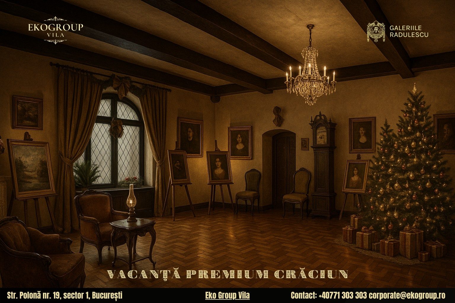 Vacanța de Crăciun transpusă în farmecul anilor ’30 la Eko Group Vila